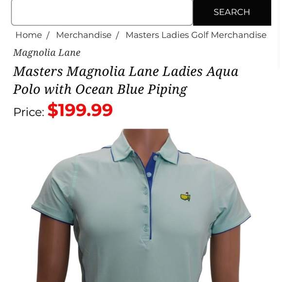 NEW GOLF SHIRT - Magnolia Lane Masters - Augusta Golf Polo - Picture 9 of 11
